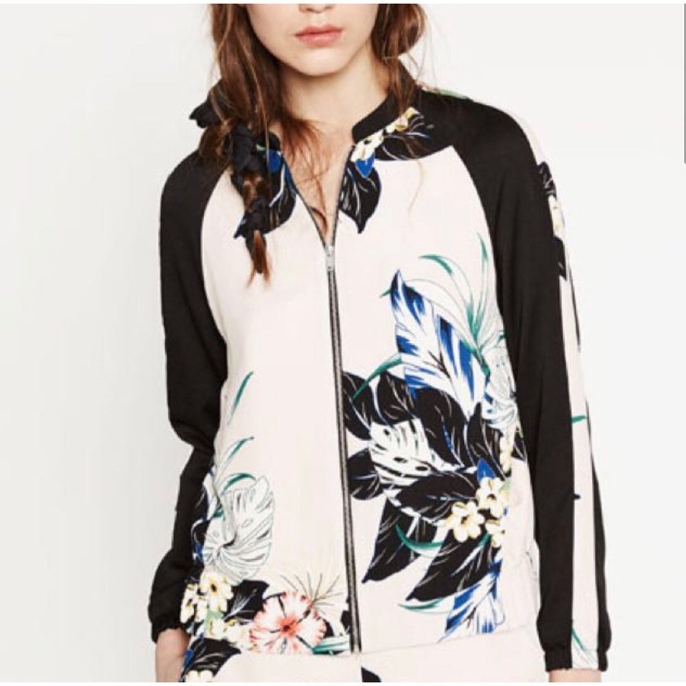 Zara Floral Bomber